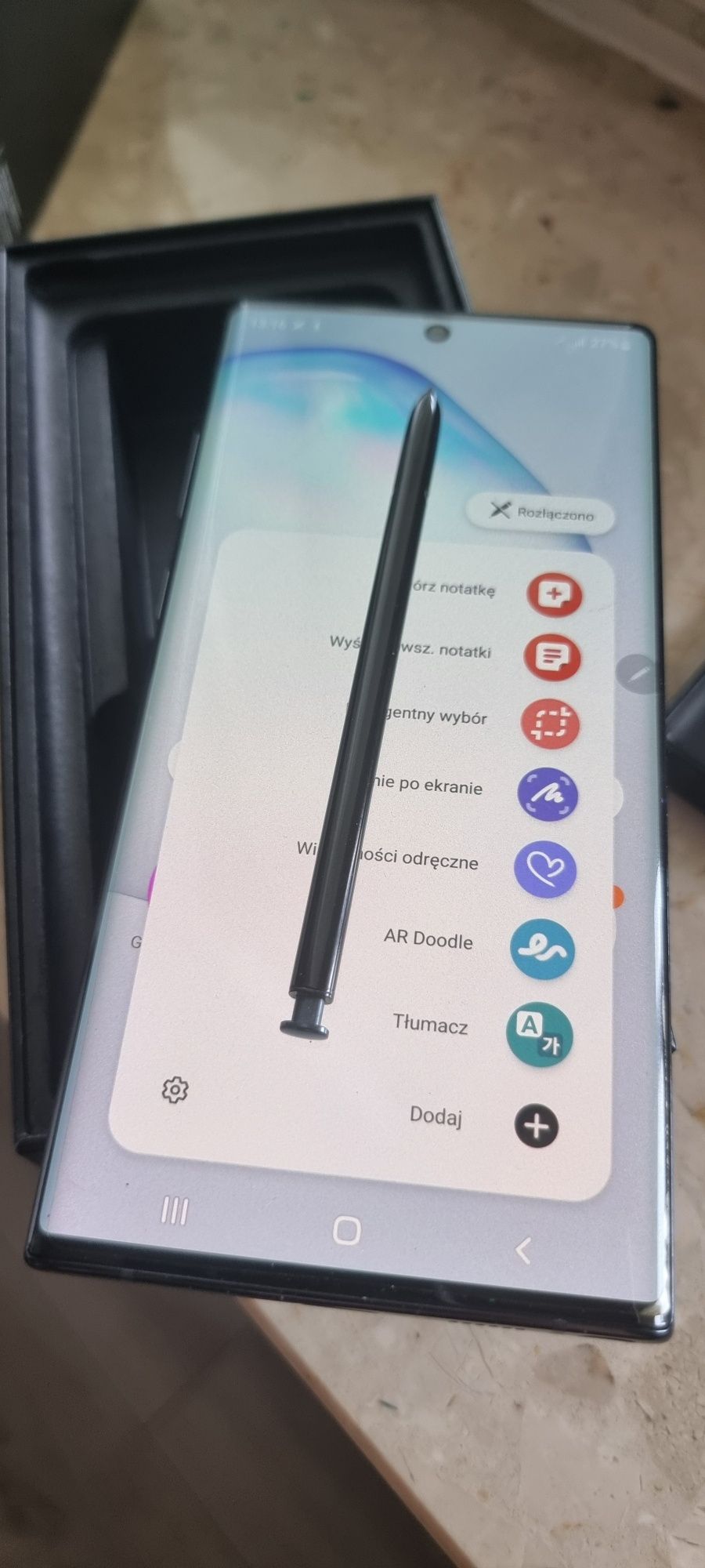 Samsung Galaxy Note 10+ 256GB | Czarny | BDB Stan + Etui + Spen