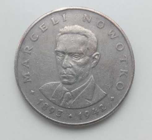 Монета 20 злотых 1975 Польша — Марсель Новотко (1893 — 1942)