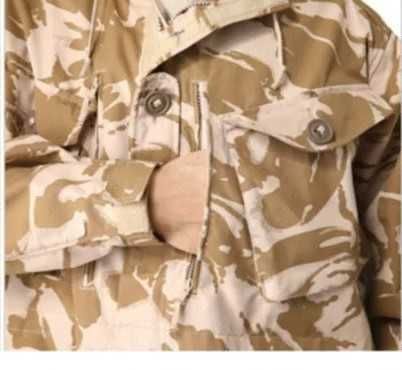 Куртка нато з британським прапором 52 р XXL пустеля Combat Desert DP