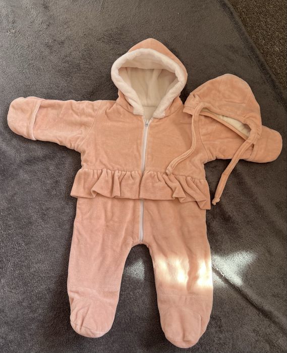 Комбінезон-конверт 0-3 міс, комплект на виписку для дівчинки