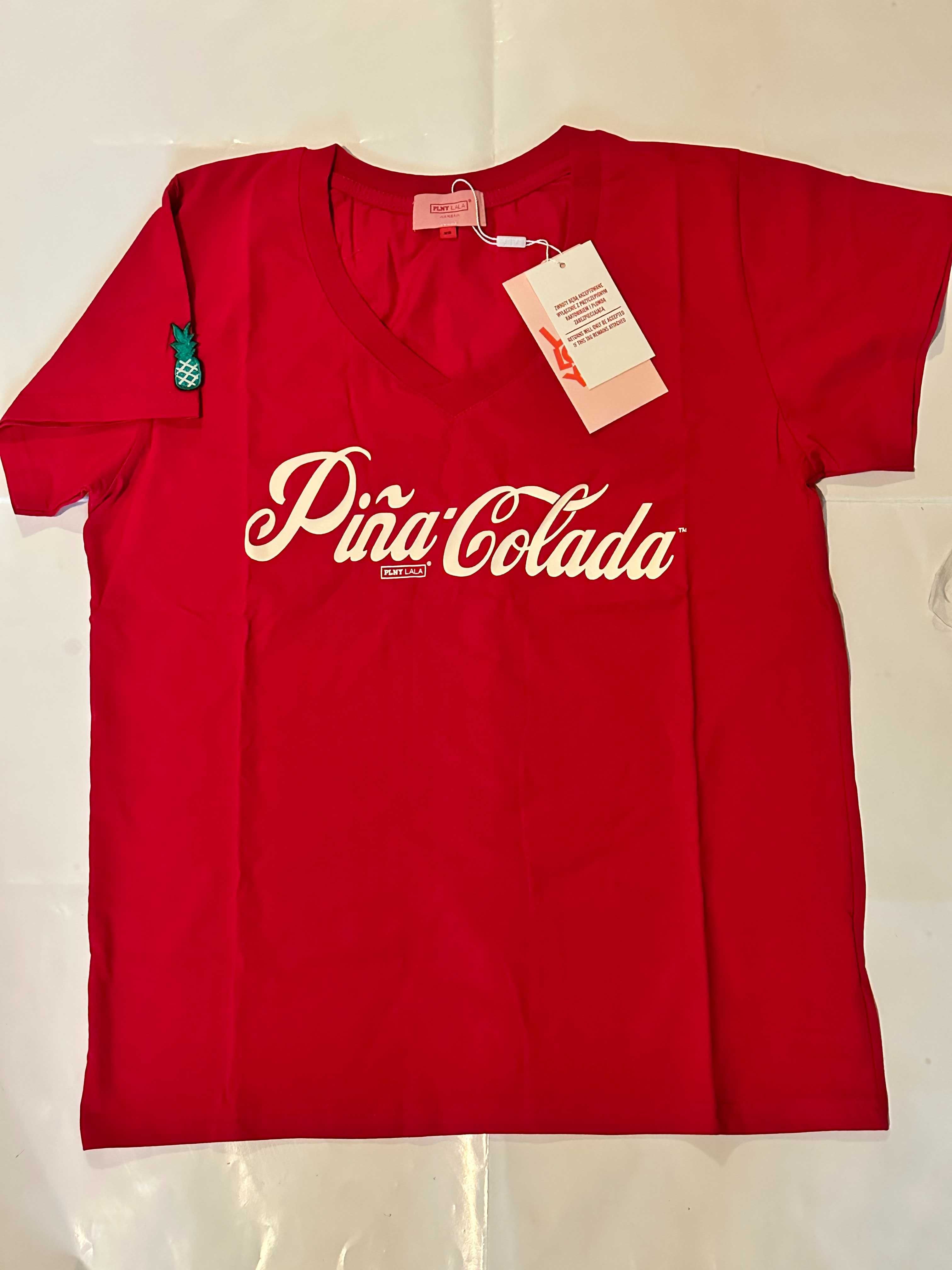 Nowa koszulka Plny Lala Pina Colada V-neck CHILLI RED