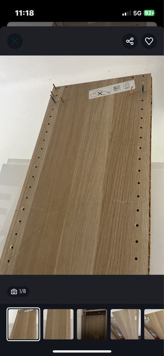 Ikea pax 236x100x35 obudowa i dwie półki