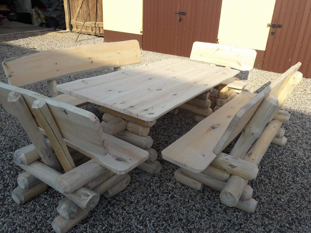 Dostępne od ręki  !!! Zestaw ogrodowy stół ławki meble ogrodowe
