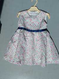 Vestido florido menina 1-2 anos