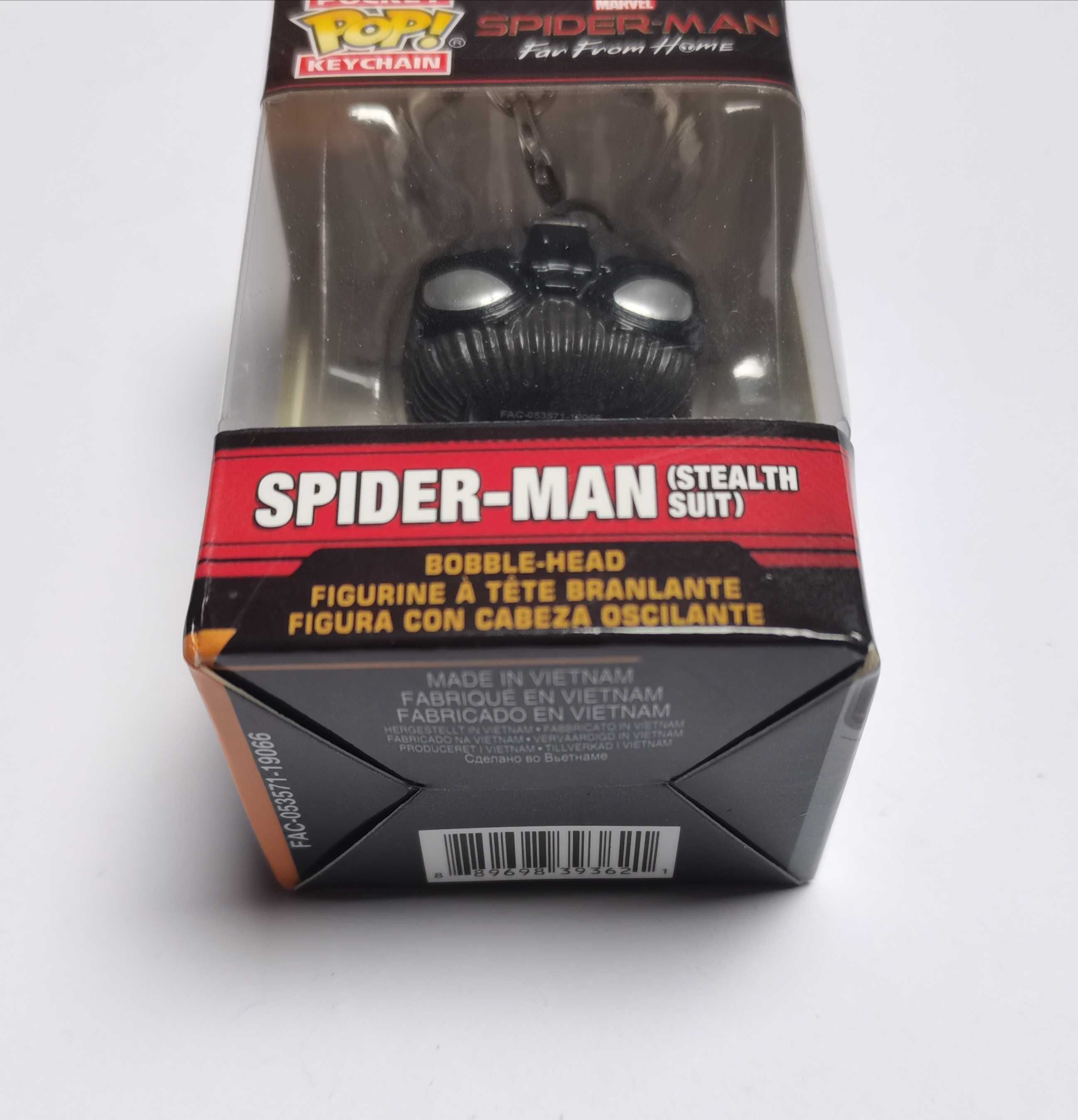 Spider-Man w czarnym stroju (Marvel) - brelok, breloczek Funko Pop!