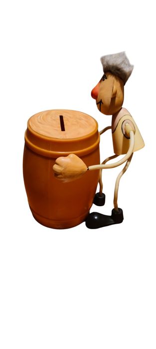 Копилка из Берёзки мужик с бочкой пива сувенир СССР