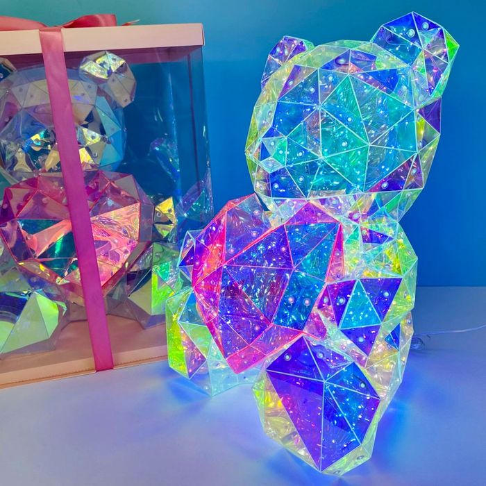 Світлодіодний нічник Teddy 40см Ведмедик з серцем від USB