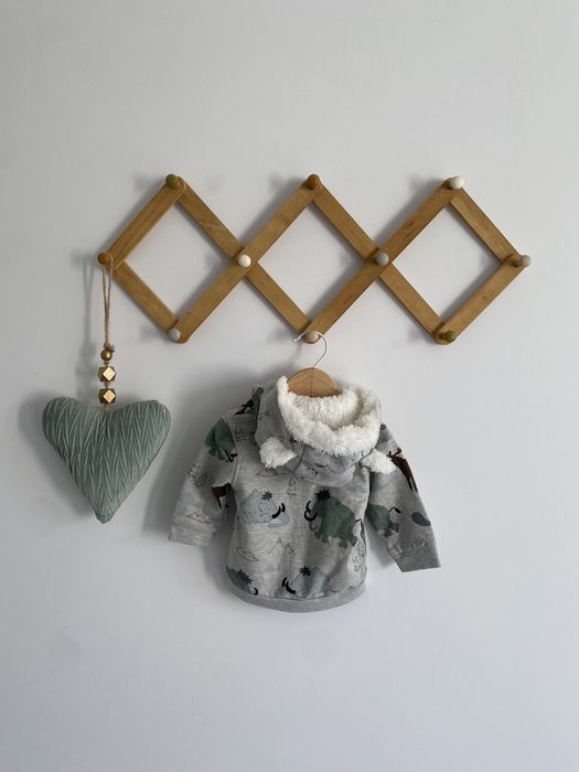 Bluza jak newbie 62 w mamuty z kapturem z uszami