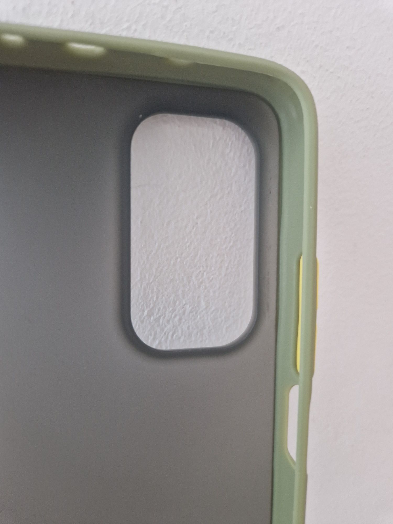 Vennus Color Button Bumper do Xiaomi Mi 10T/Mi 10T Pro 5G Oliwkowy