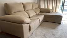 Sofá 3 lugares com chaise longue
