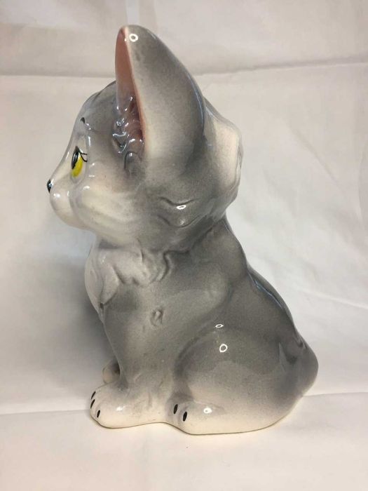 Фигурка статуэтка Котик керамическая высота 23 см. копилка н646
