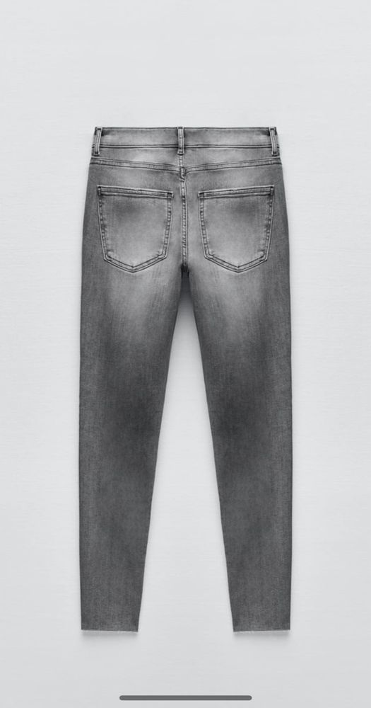 Zara spodnie JEANS ZW THE MID WAIST  SKINNY boyfriend slim