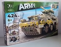 Конструктор Армия KB 2014 "БТР Бронетранспортер, Танк", 424 дет.
