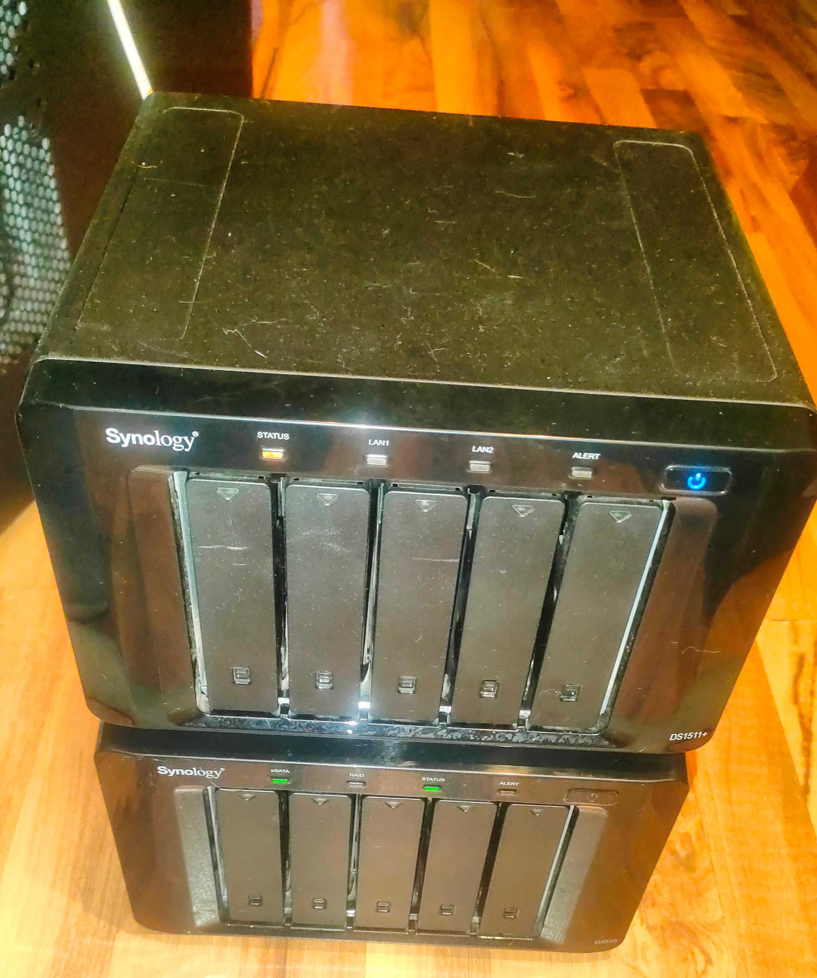Сетевое хранилище NAS Synology DS1511+ (5 HDD) +Synology DX510 (5 HDD)