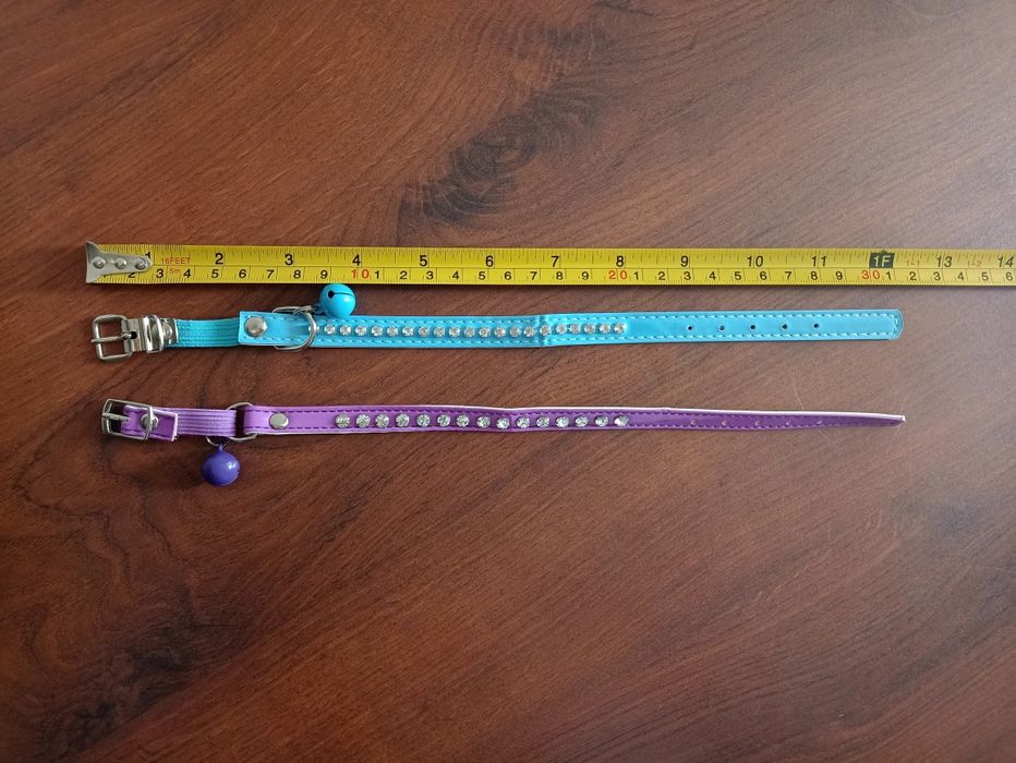 Obrożna dla małego psa lub kota z gumką, zestaw 2 sztuki