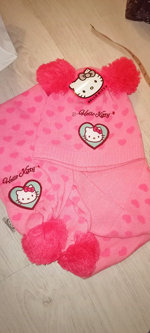 Набір шапка шарф hello kitty 52 54