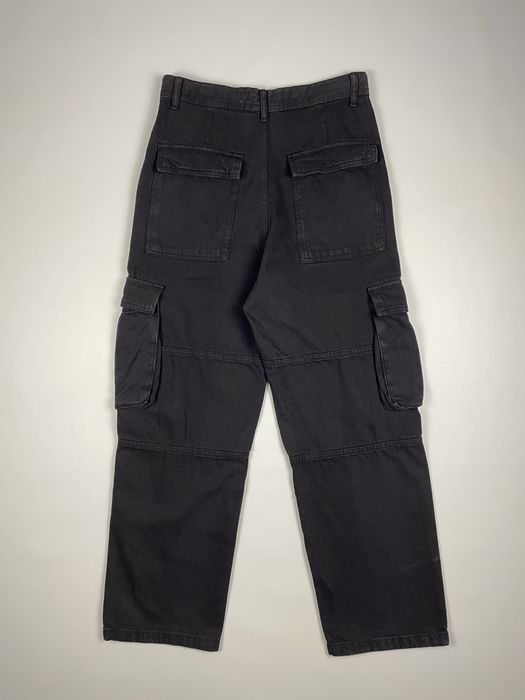 Штани Bershka Cargo Relaxed Fit (W30 / W31 / W32 / W34) чорні чоловічі