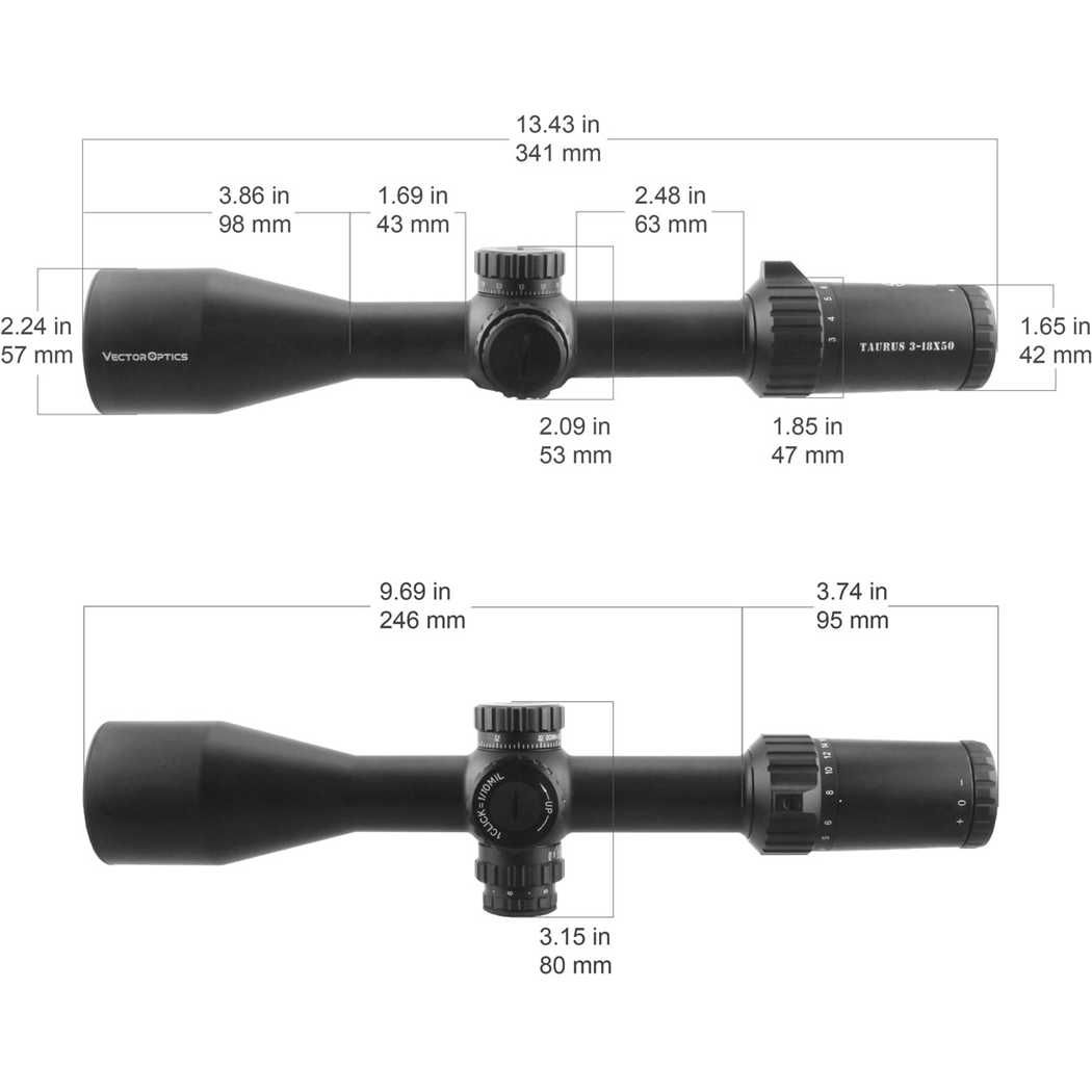 Оптический прицел Vector Optics Taurus 3-18×50 FFP Оптичний приціл