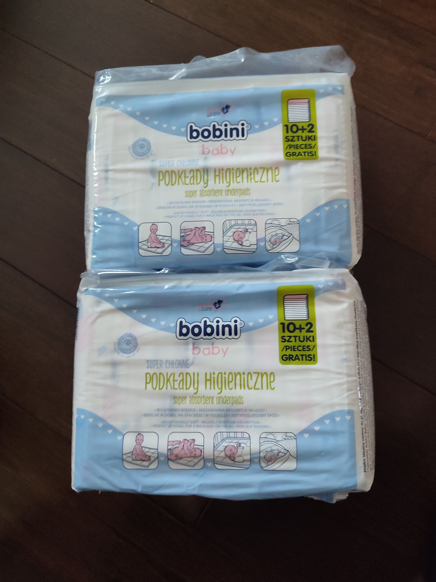 2 paczki Podkłady higieniczne dla niemowląt i dzieci Bobini baby