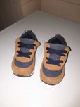 Sapato bebé camel e azul 20