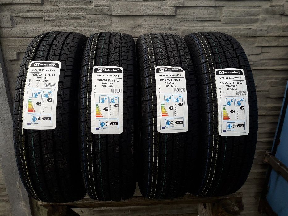 6x Opona wielosezonowa MATADOR 195/75 R16C 2020 Iveco Sprinter 2025r