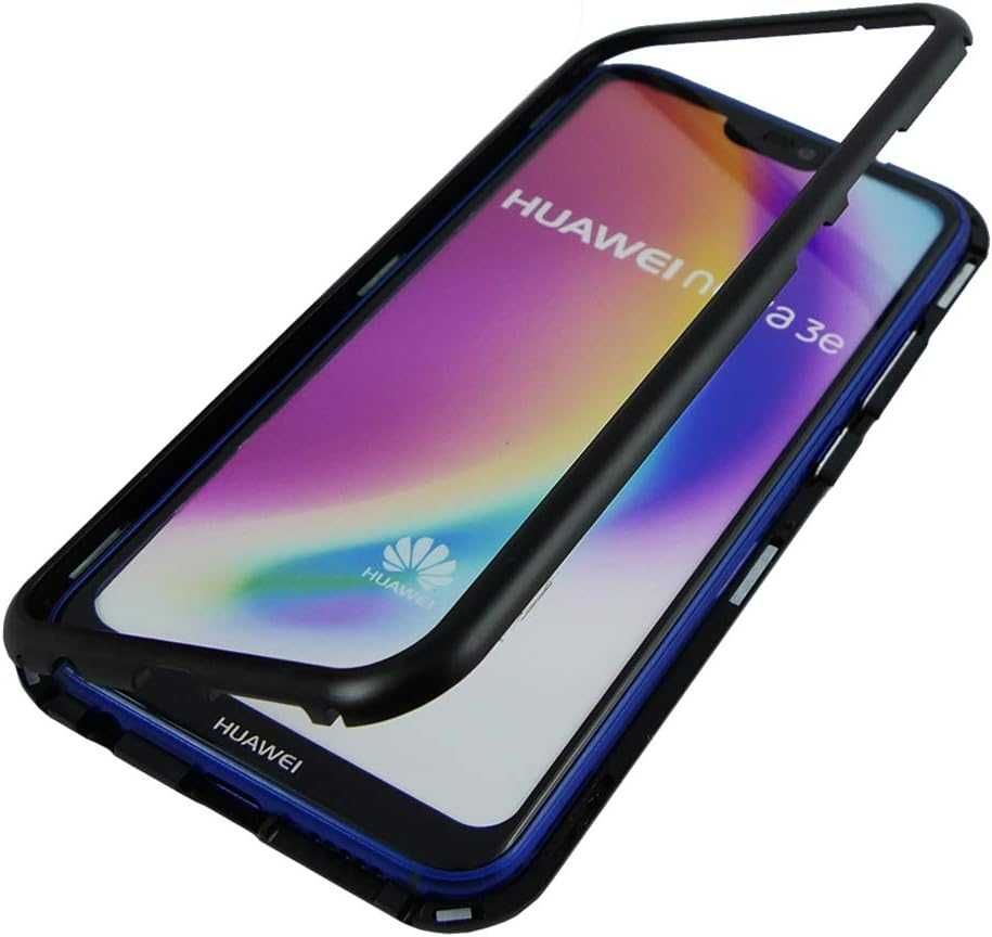 Etui Magnetic GLASS 360° - Aluminium do Huawei P20 Lite