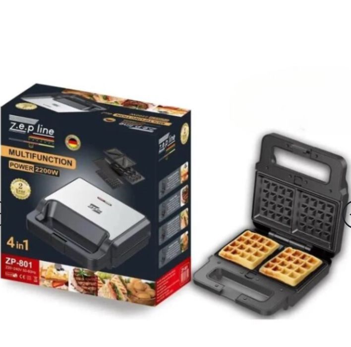 Вафельниця 4в1 Zepline 2200W ZP-801 Мультимейкер