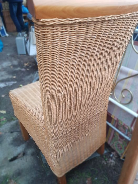 Krzeslo stołowe naturalny rattan