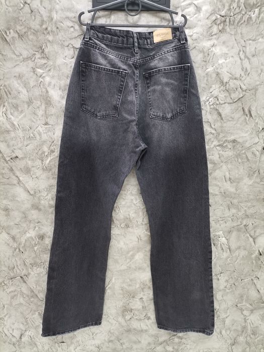 Джинси прямі графіт