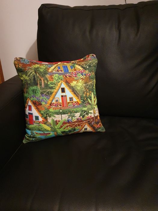 Capa almofada padrão madeirense