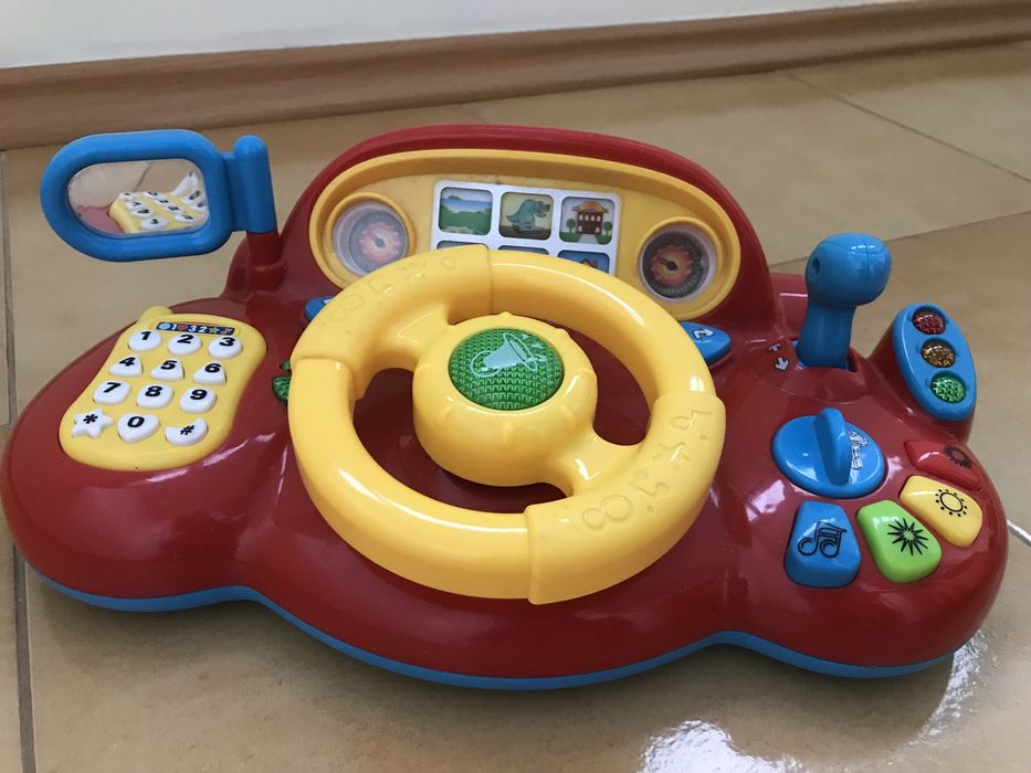 Інтерактивний розвиваючий столик 12міс+ , Ігровий руль - автотренажер