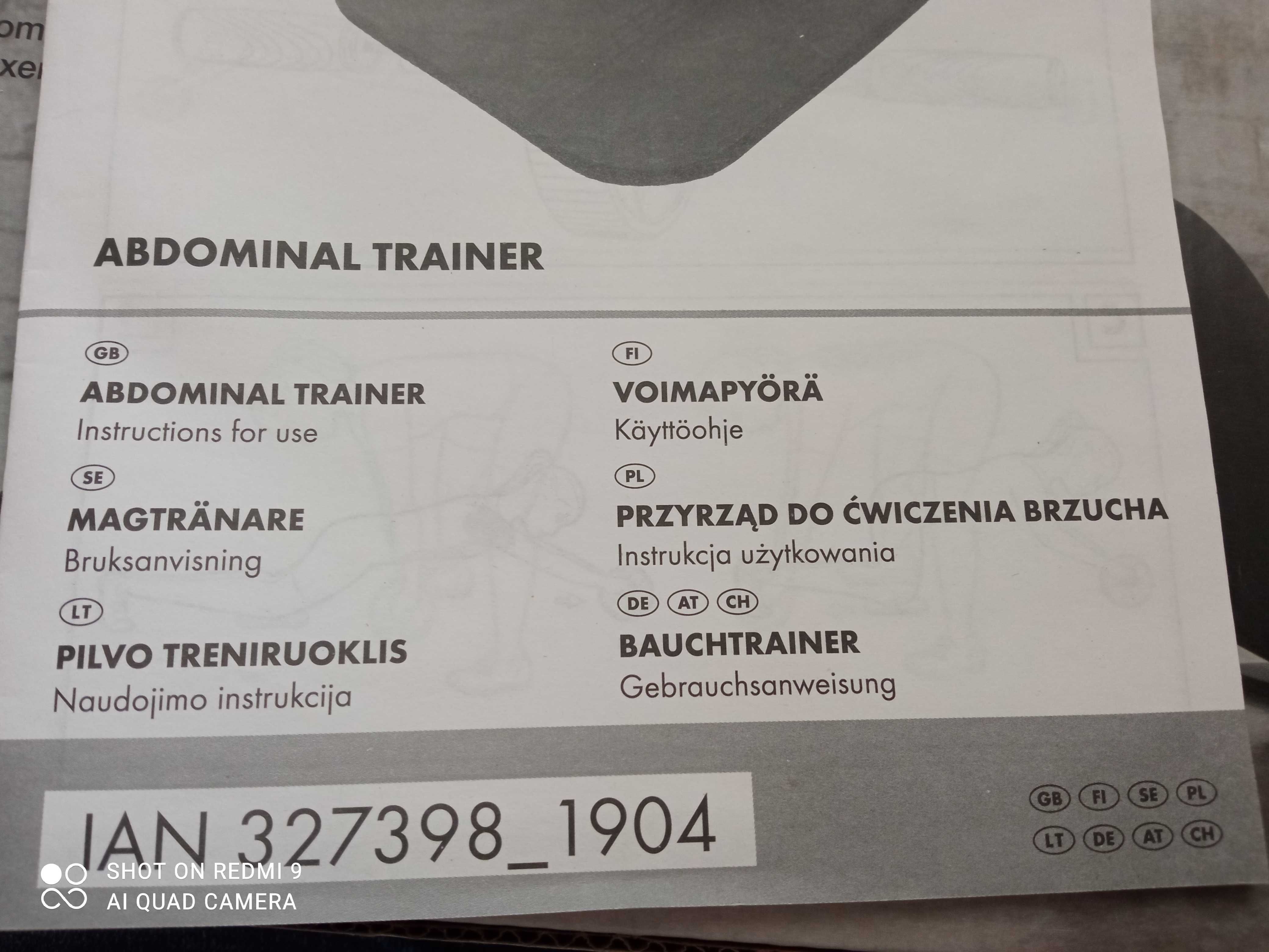 Kółko Roller do ćwiczenia mięśni brzucha
