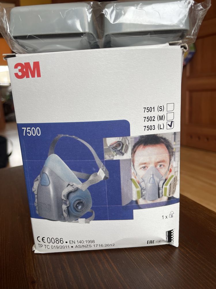 Półmaska lakiernicza  3m 7503L z  filtrami  6035 ,przeciwpylowa, itp.