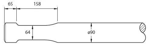 Grot szpic do młota hydraulicznego Indeco HP1200 Euroram RM85/95