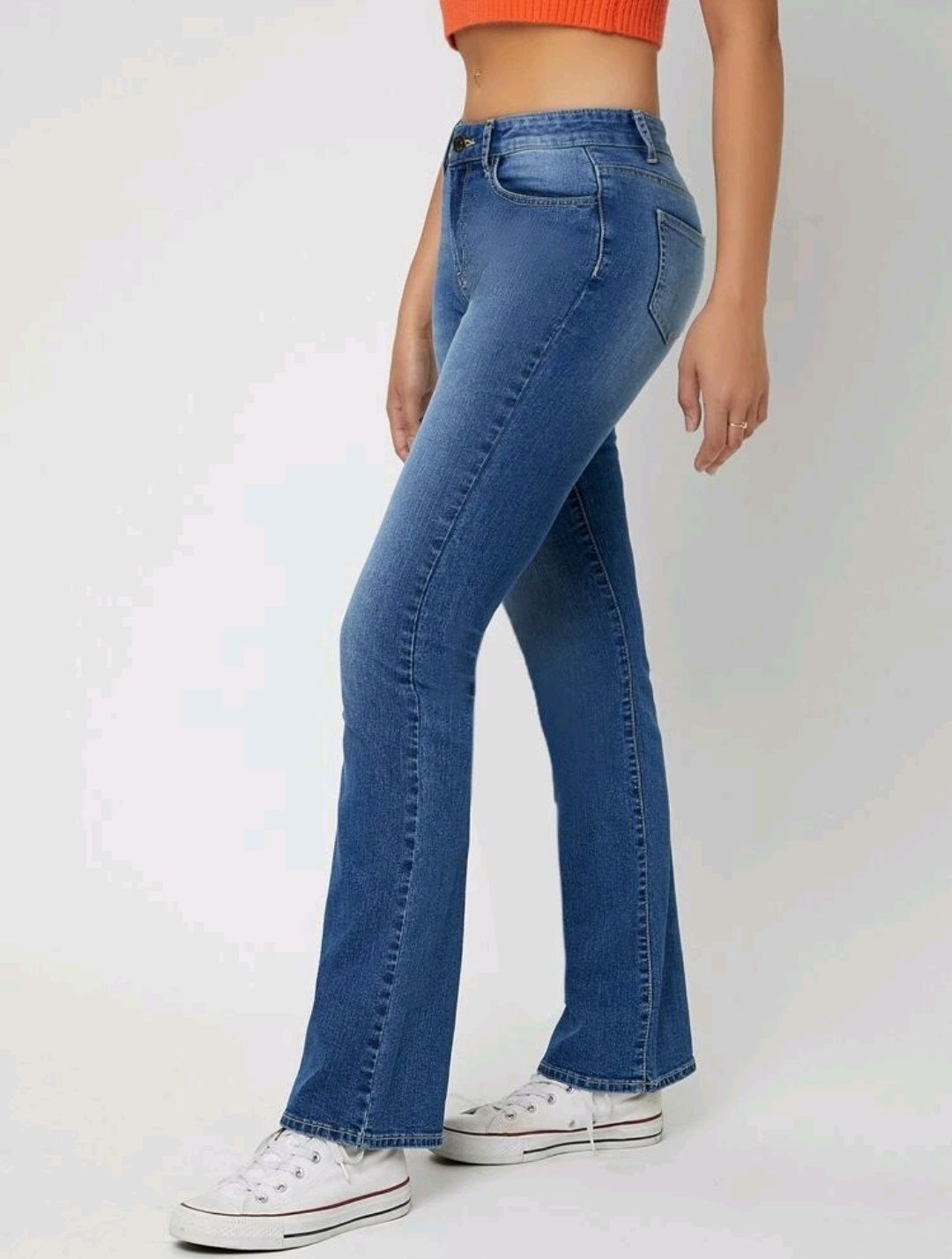 Jeans cintura subida