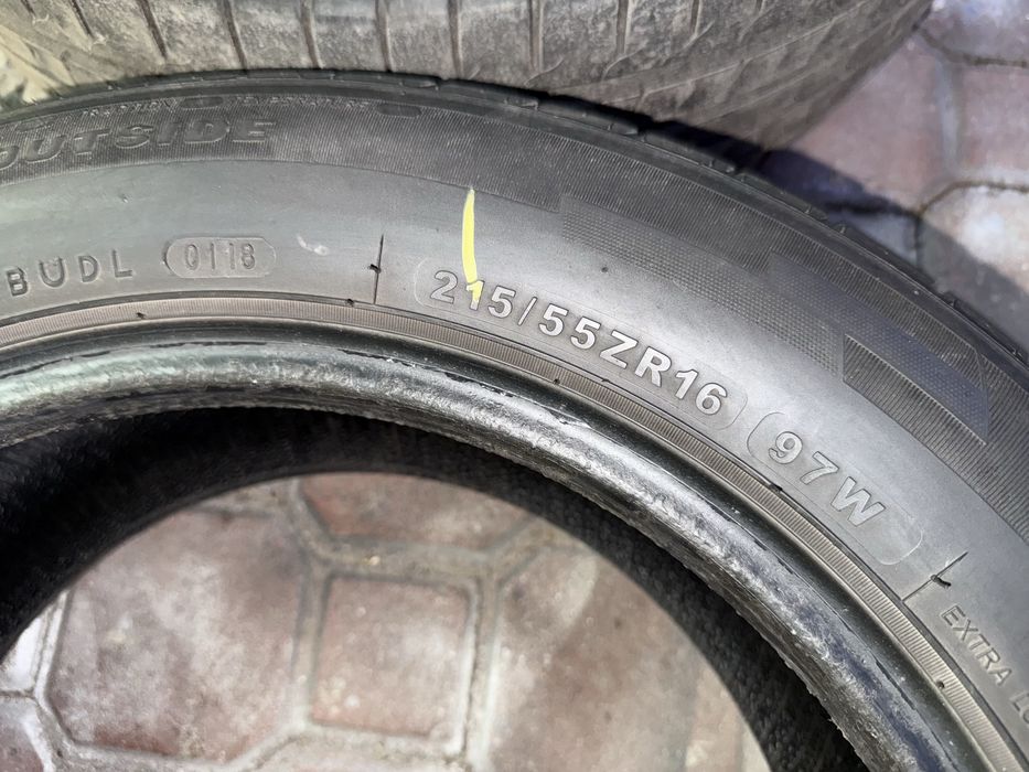 2 opony 215/55/16 cali. Dużo bieżnika.