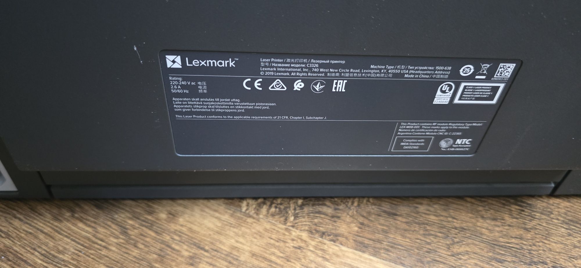 Drukarka Lexmark c3326d duplex kolor wifi