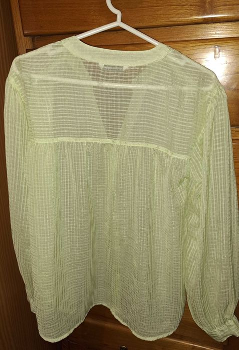 Blusa/camisa verde transparente - tamanho S