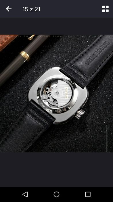 Mechaniczny automatyczny zegarek Chino Wilon NOWY