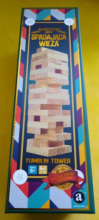 Klasyczne gry spadająca wieża tumblin tower