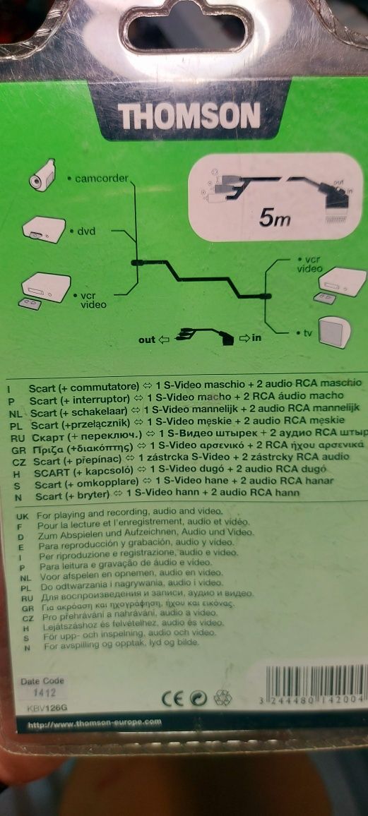 Cabos Scart para RCA