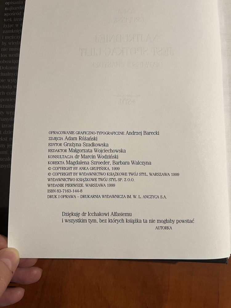 Najtrudniej jest spotkać Lilit - Anka Grupińska