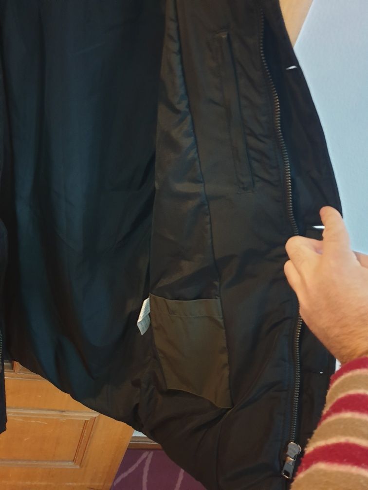 Parka Zara, Homem, Confortável, com capuz