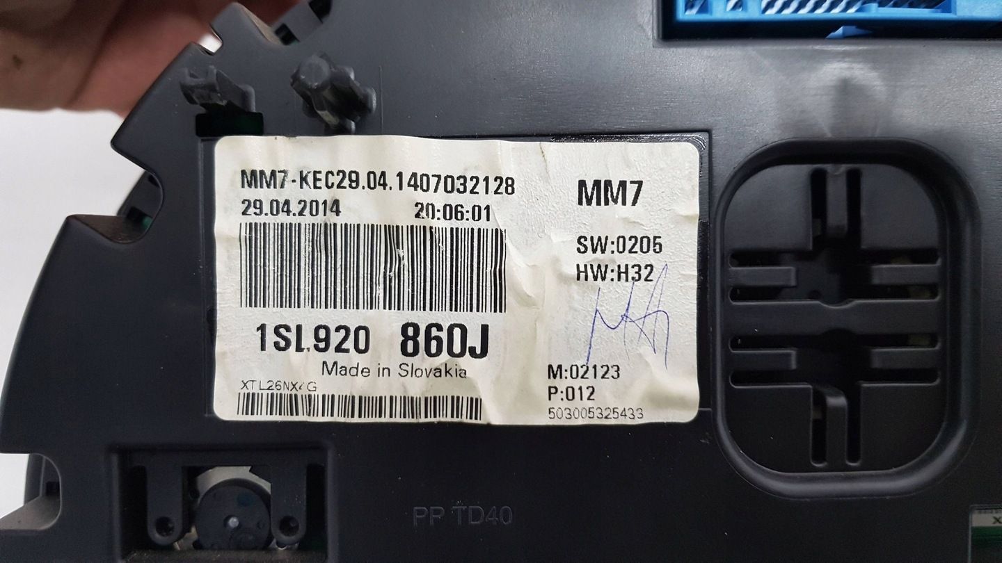 Volkswagen Up Mii Citigo Licznik zegary Prędkosciomierz