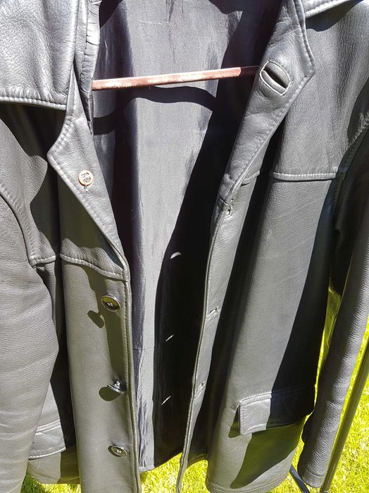 Katana - czarna skórzana kurtka męska Clazar