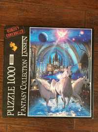 Fantasy Collection puzzle 1000  Jednorożce kompletne