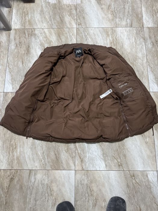 Пуховик Zara пуфер куртка зимова XS-S-M