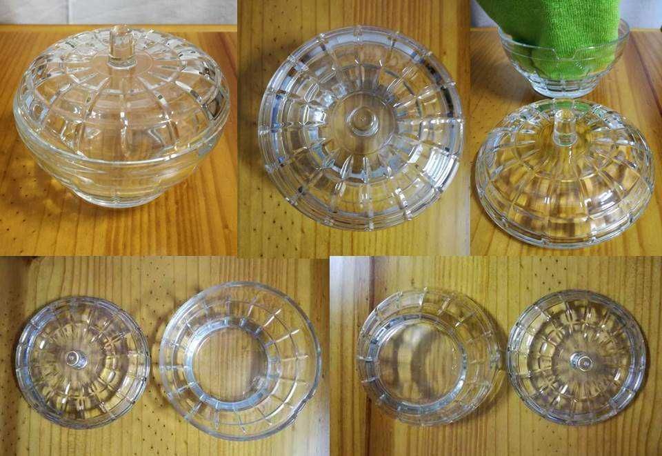 3 Caixas de cristal multiusos