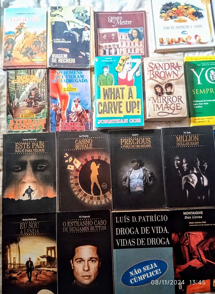 Lote de livros variados.55 Livros 35€ não é negociável.