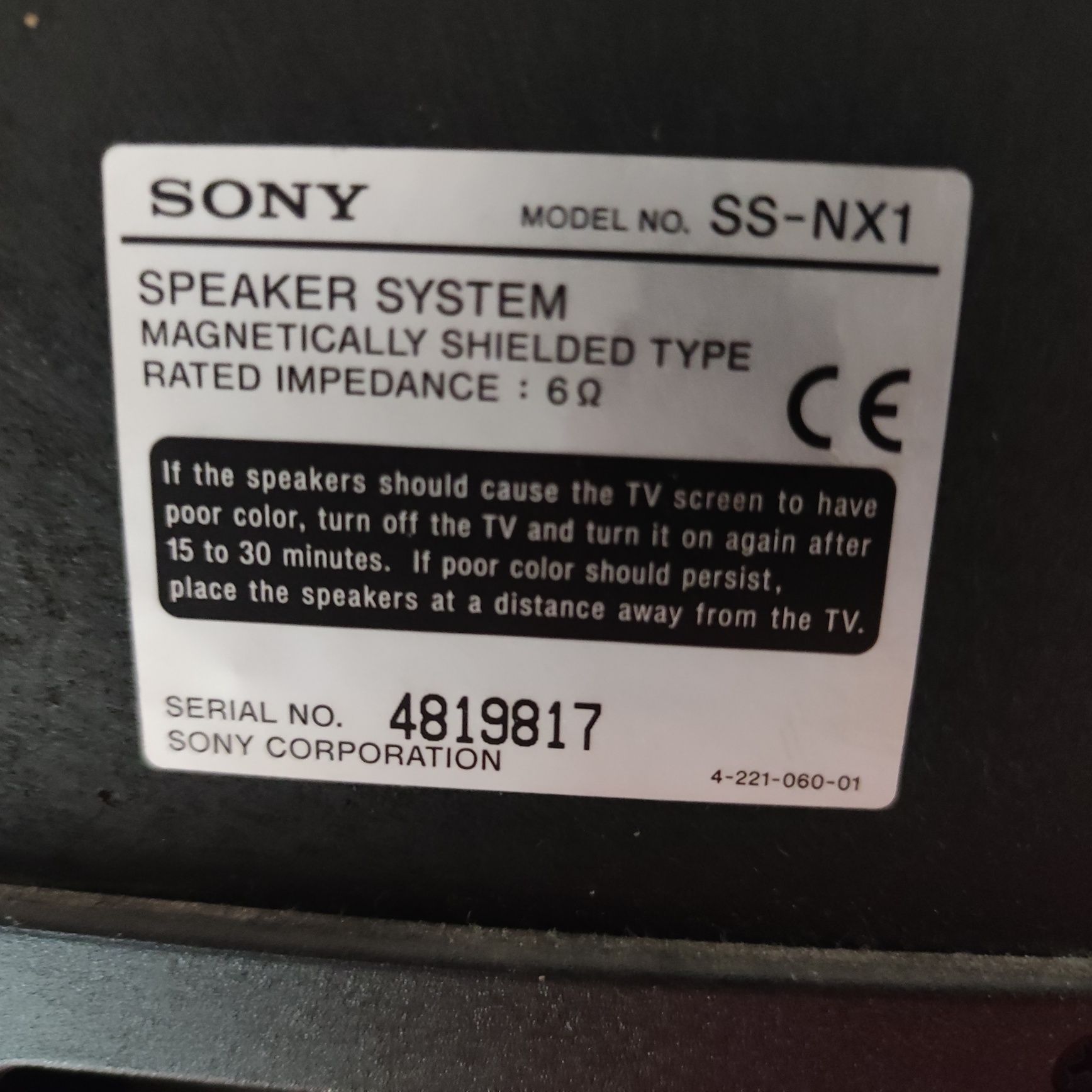 Colunas Sony usadas